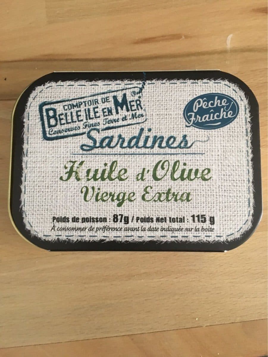 Open Food Facts Sardines à l'huile d'olive, 115g packshot