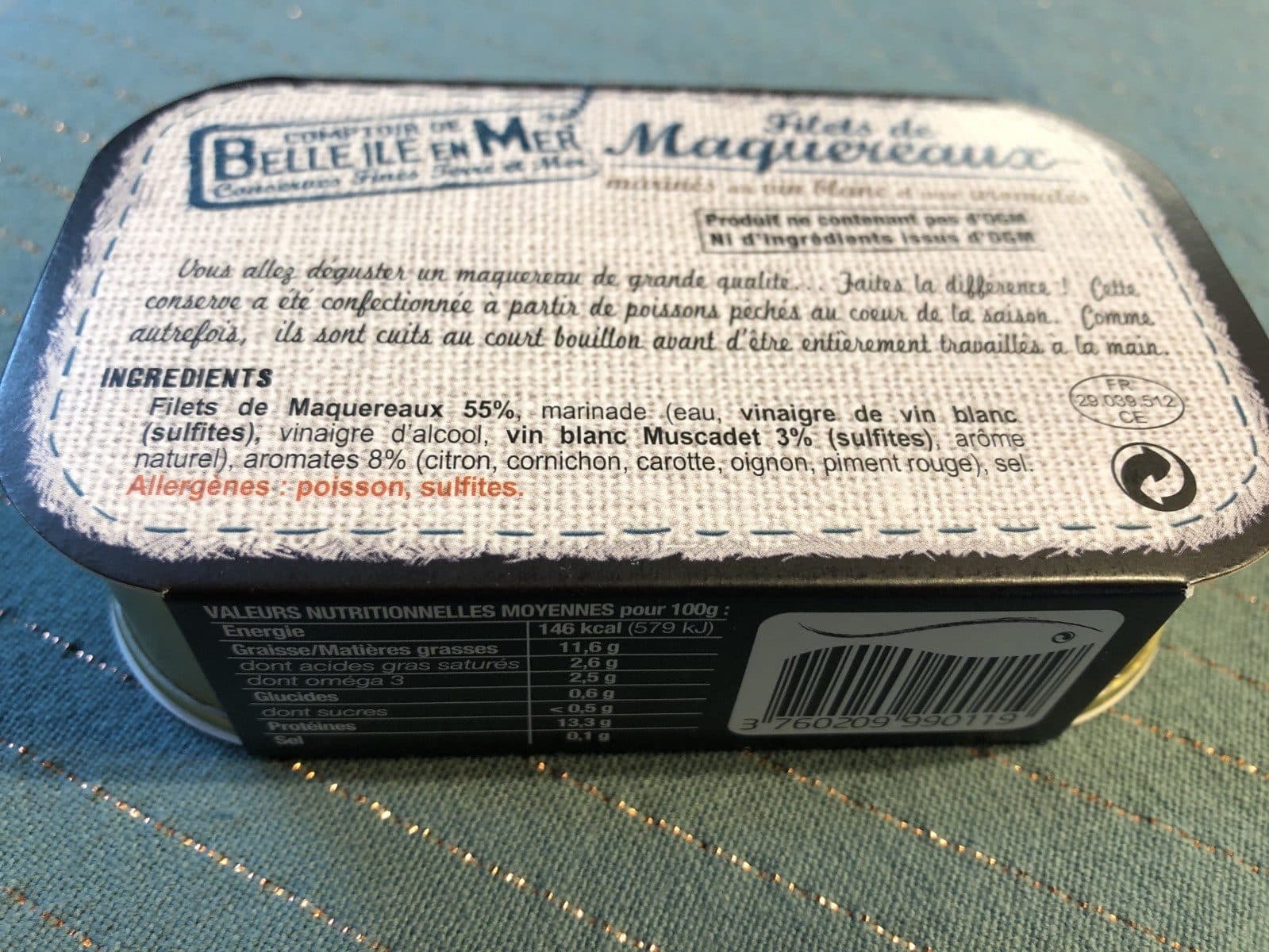 Open Food Facts Filets de Maquereaux packshot
