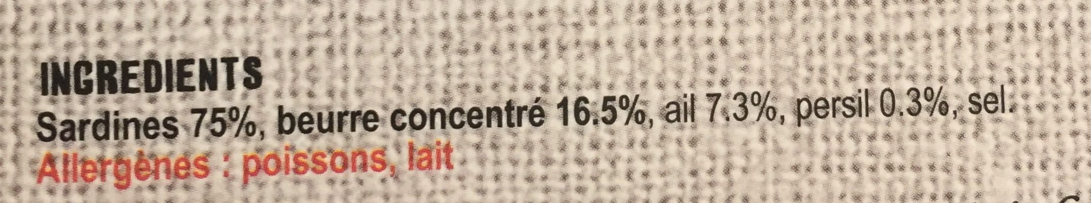 Comptoir De Belle Ile En Mer Sardines au beurre, ail et persil, 115g packshot