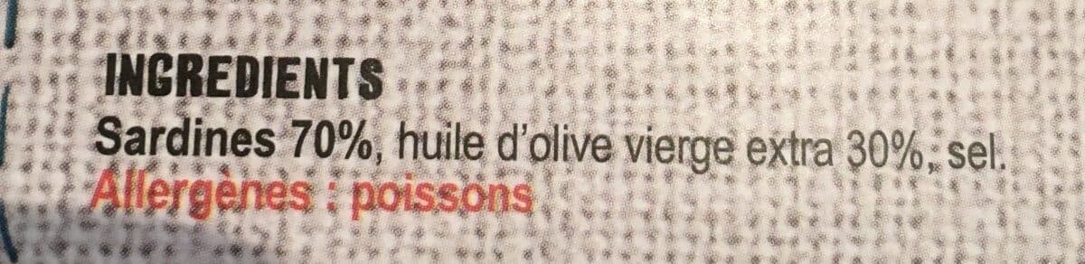 Open Food Facts Sardinette à l'huile d'olive, 100g packshot