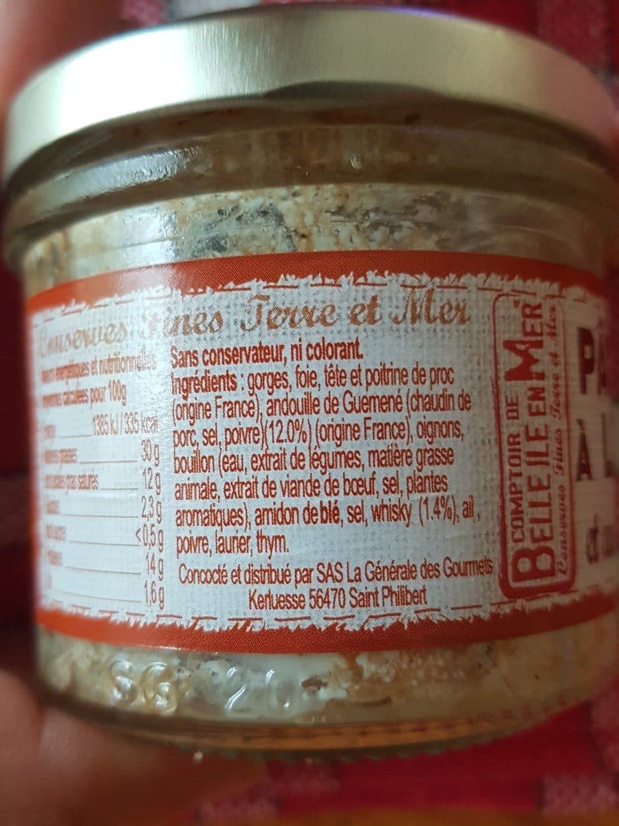 Open Food Facts Pâte breton à l'andouille packshot