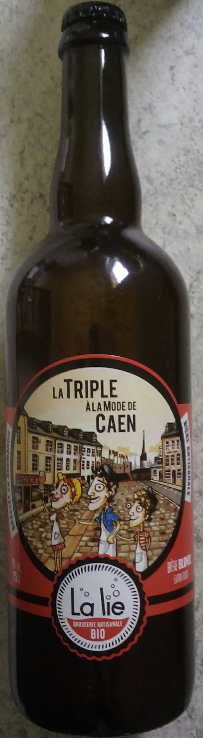 Brasserie La Lie La Triple à la mode de Caen packshot