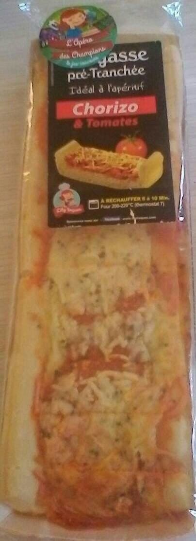 Open Food Facts Fougasse pré-tranché chorizo & tomates packshot