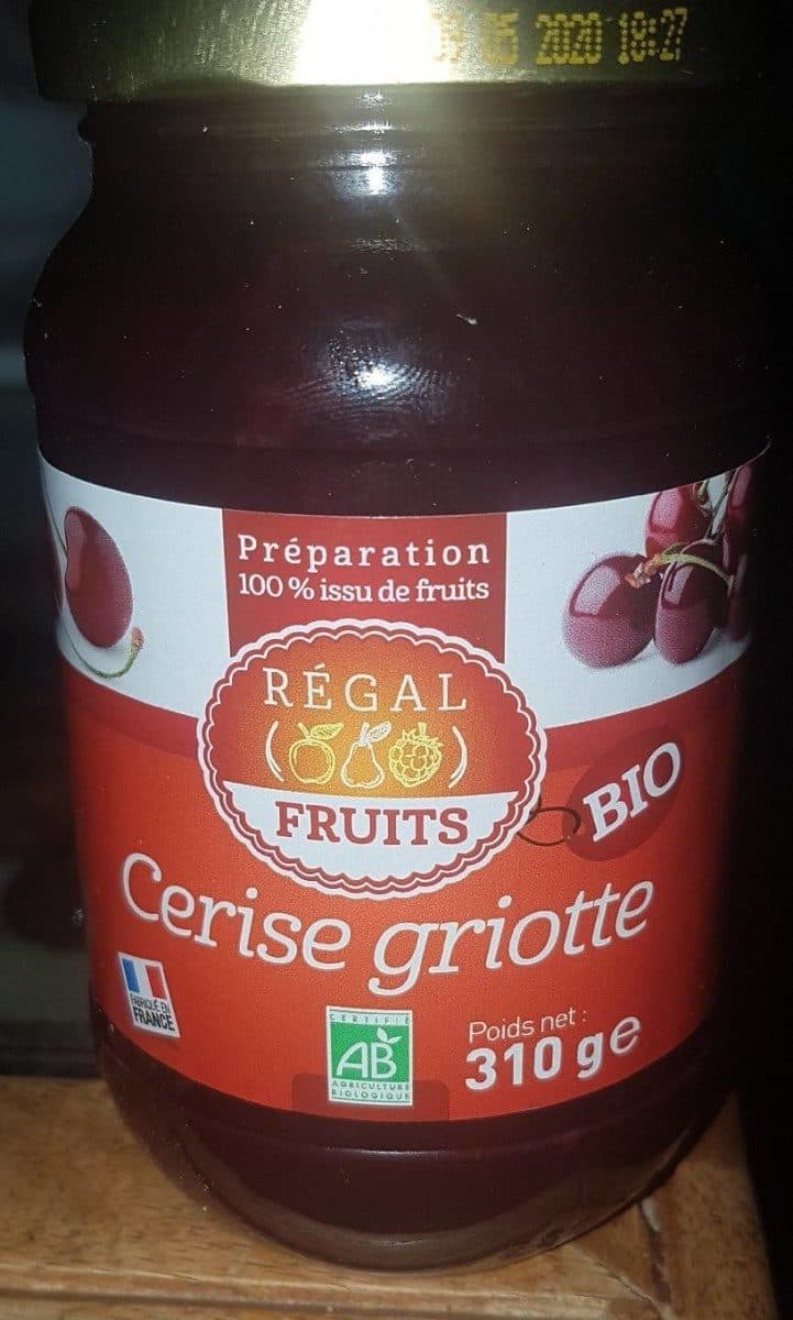 Régal Fruits Confiture cerise griotte packshot
