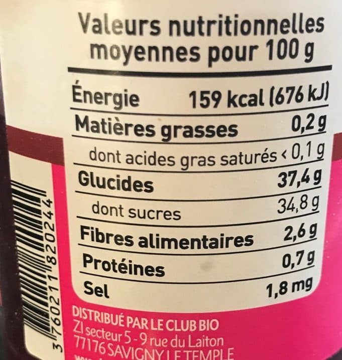Régal Fruits Préparation Framboise bio packshot