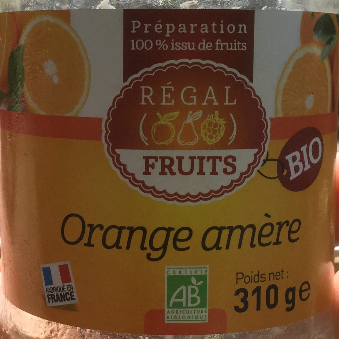 Régal Fruits Orange amère packshot