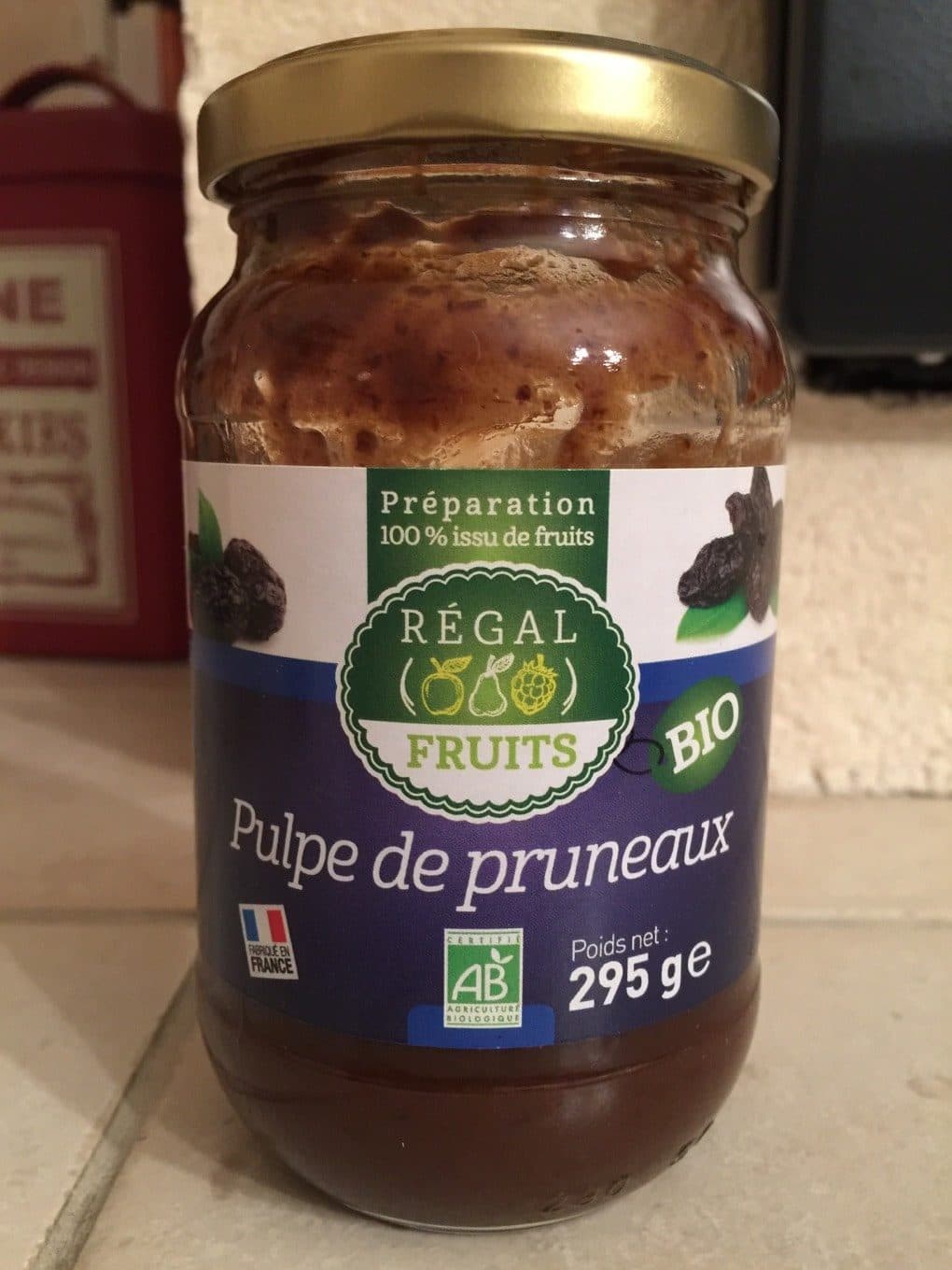 Régal Fruits Préparation pulpe de pruneaux bio packshot