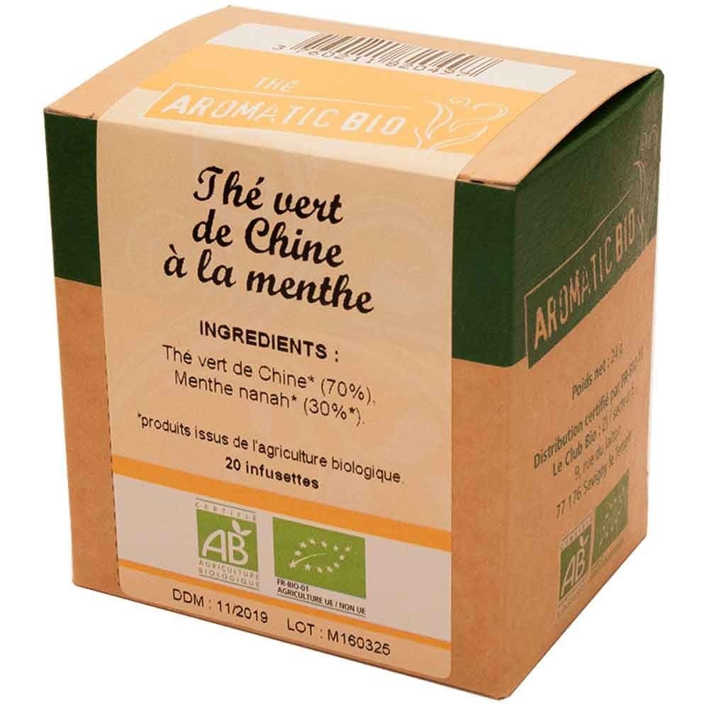 aromatic bio Thé vert de Chine à la menthe bio packshot