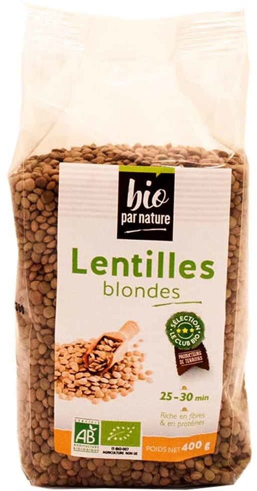 bio par nature Lentilles blondes packshot