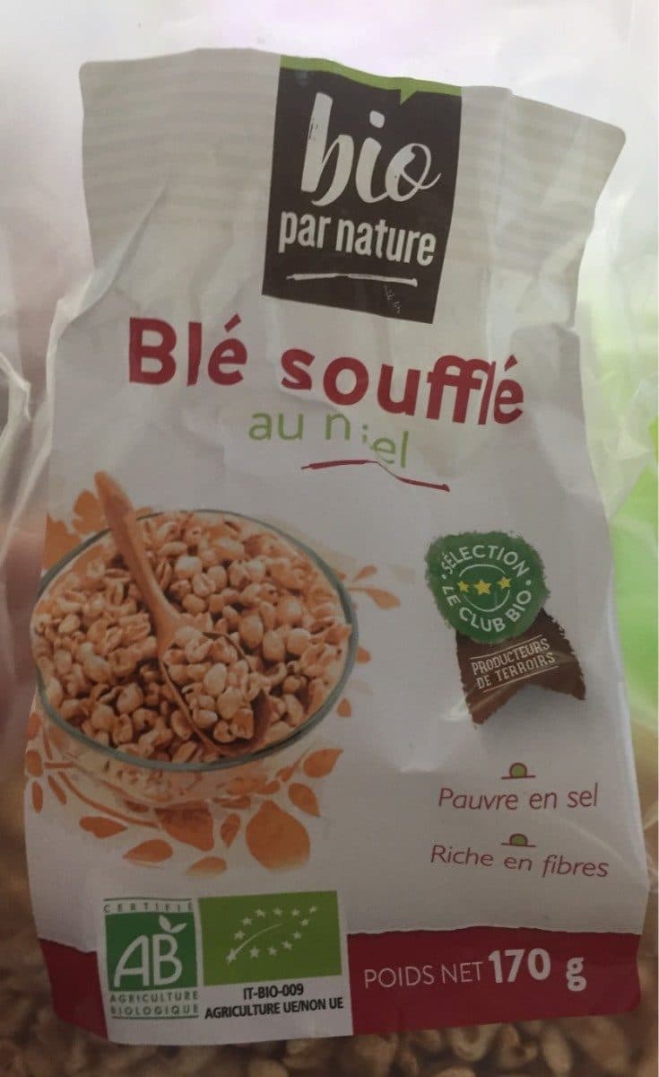 Bio par nature Blé soufflé au miel biologique packshot
