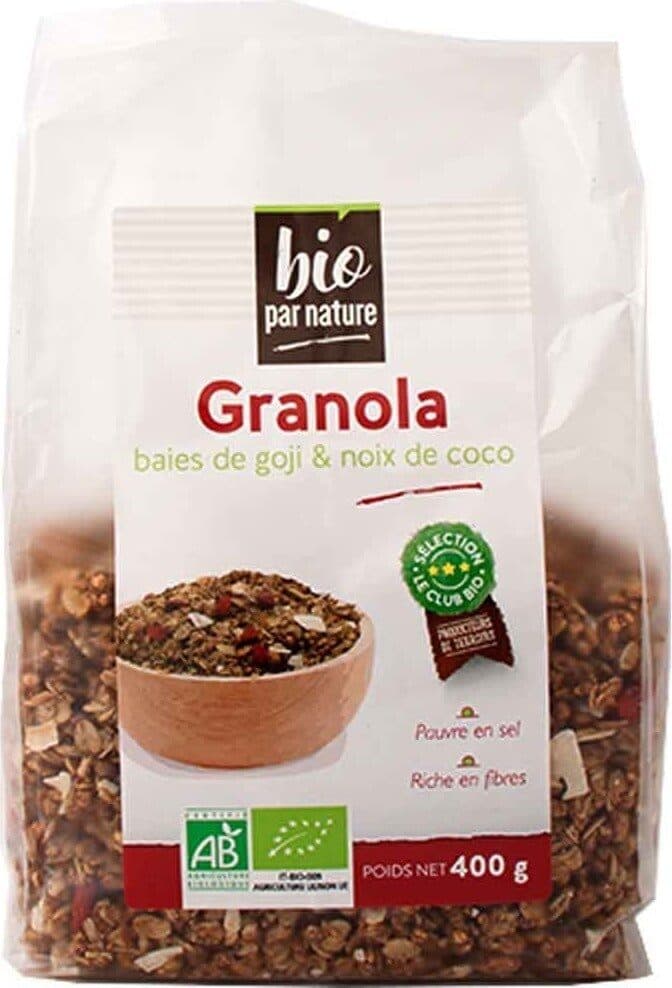 bio par nature Granola baies de goji et noix de coco packshot