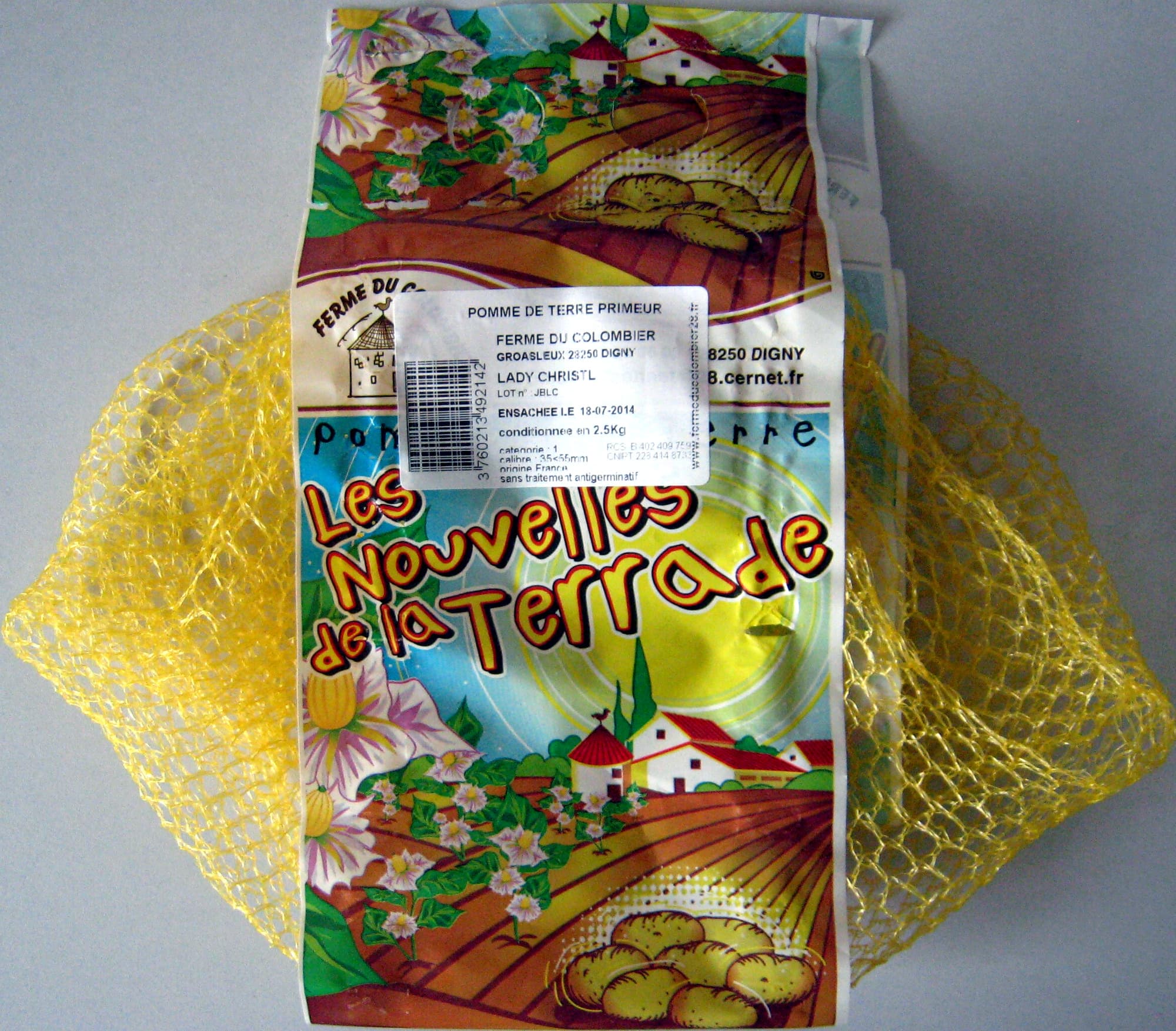 Ferme du Colombier Pommes de terre primeur Lady Christl Ferme du Colombier packshot