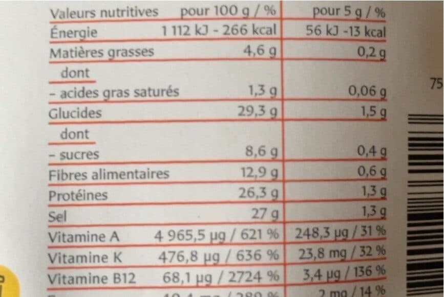 Sol semilla Cuisine énergie Spiruline Gingembre Bio - 75 G - Sol Semilla packshot