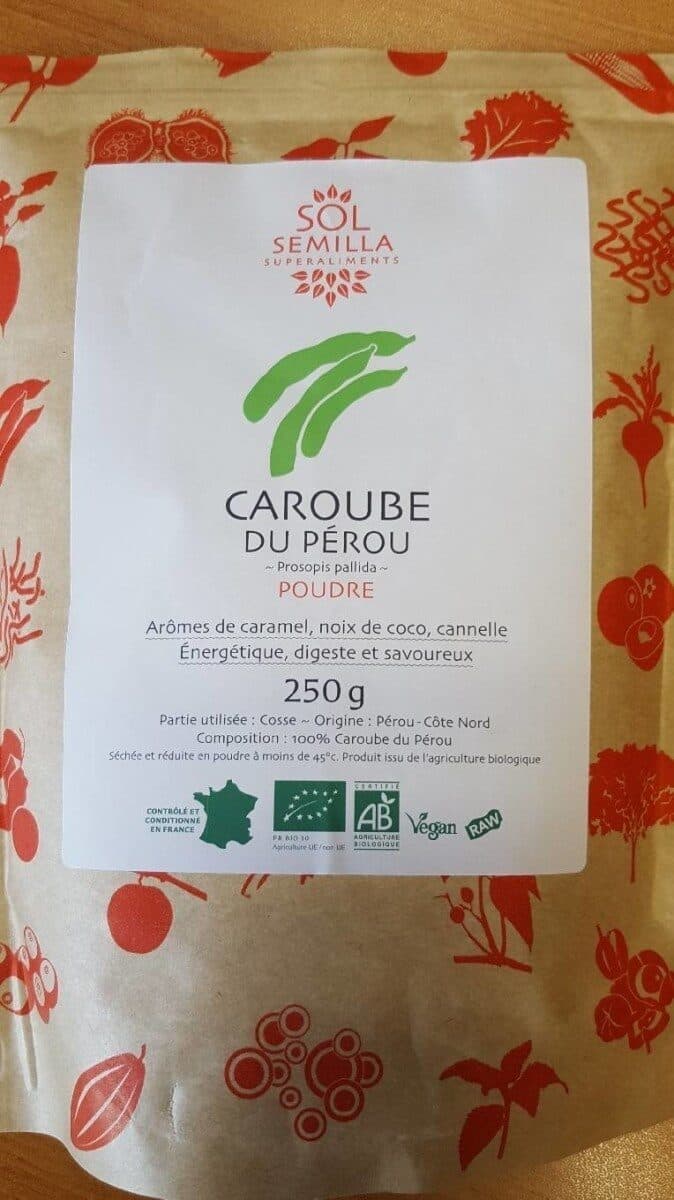 Sol semilla Caroube Du Pérou Crue Bio En Poudre 250G Sol Semilla packshot