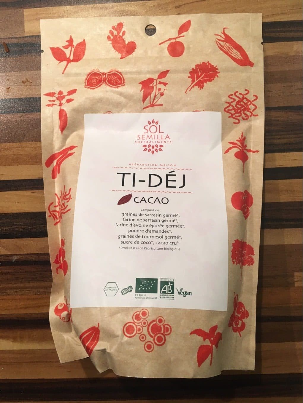 Sol semilla Ti Déj Cacao Bio - 350 G - Sol Semilla packshot