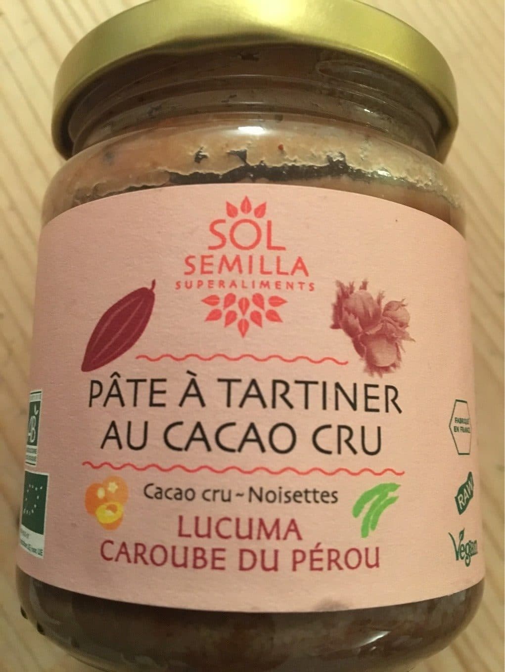 Sol Semilla Pate a tartiner cacao cru packshot