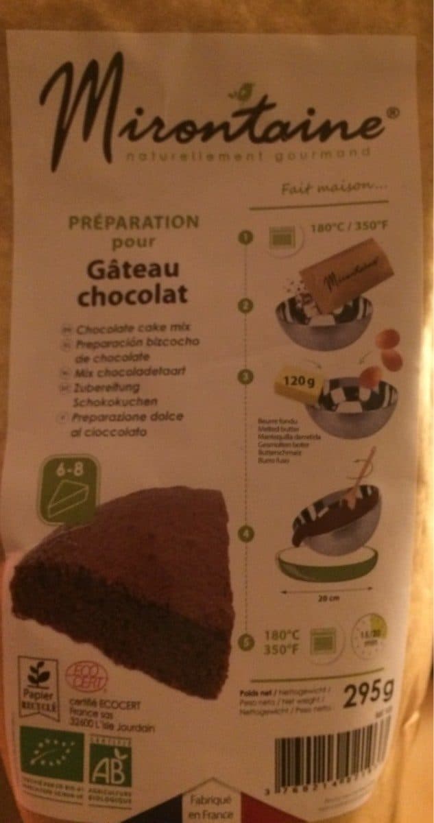 Mirontaine Epicerie / Plats Et Produits Cuisinés / Préparations Desserts packshot