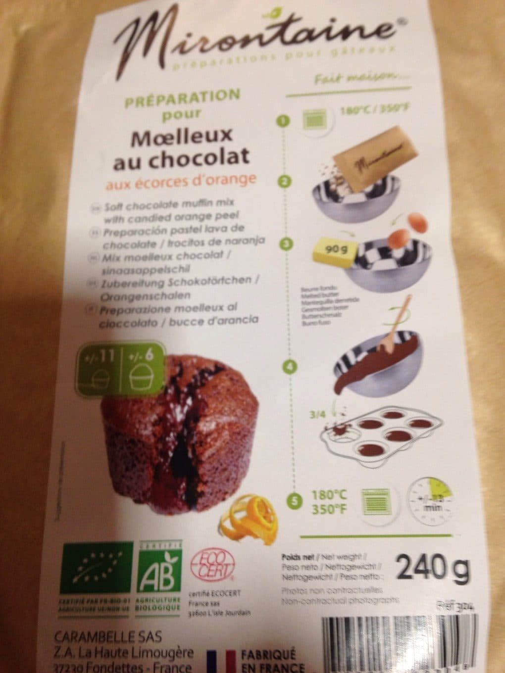 mirontaine Epicerie / Plats Et Produits Cuisinés / Préparations Desserts packshot