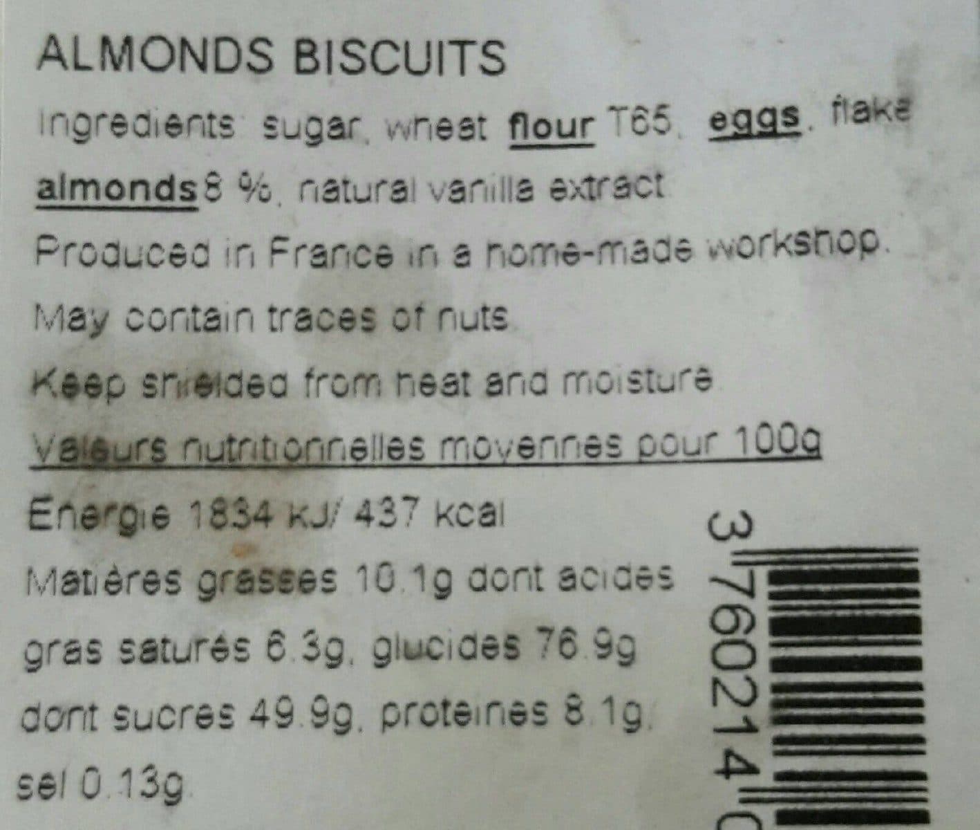 Les Gaudélices Tuiles amandes packshot