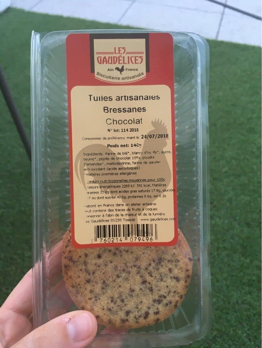 Les Gaudélices Tuiles artisanales bressanes packshot