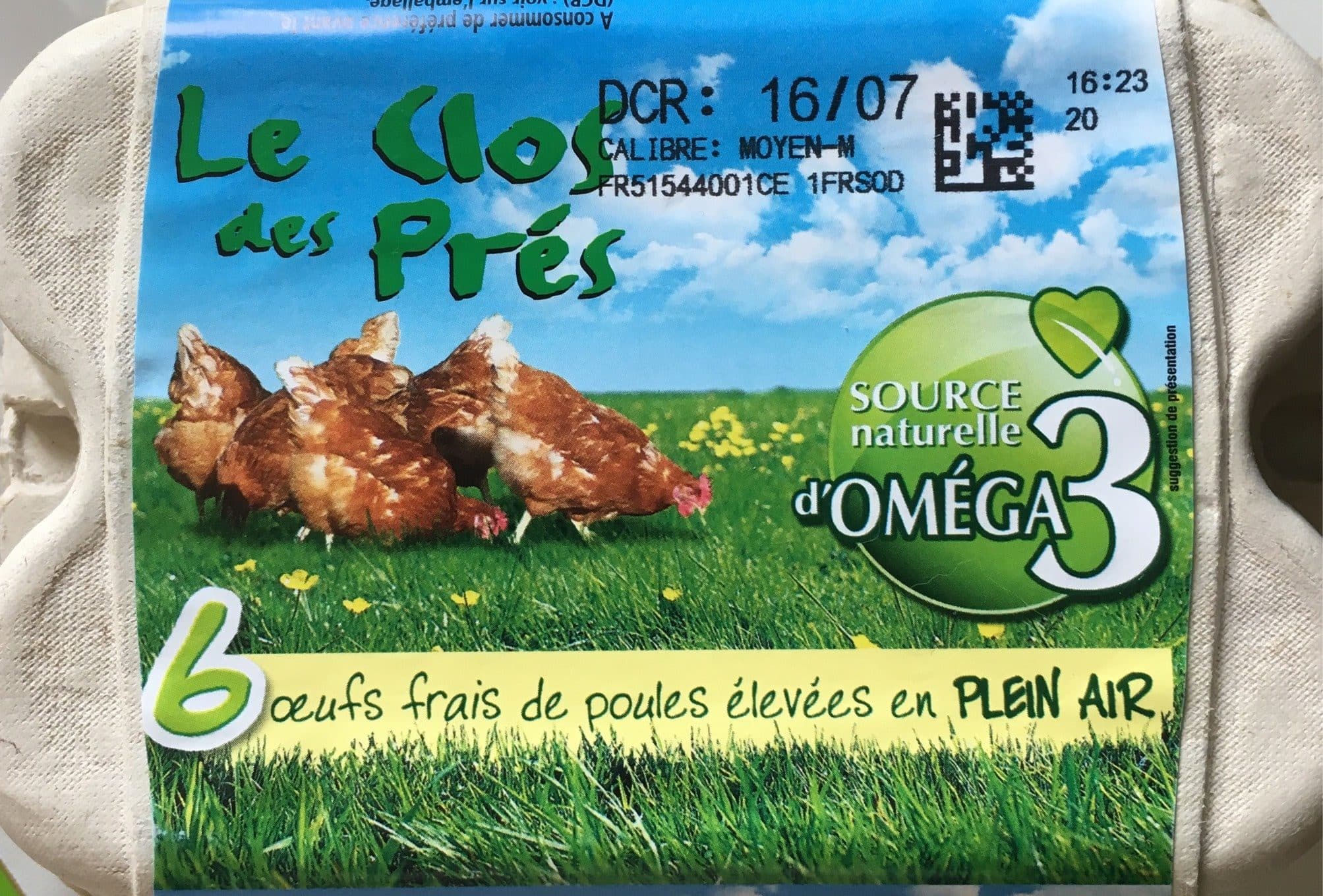 Le Clos Des Prés Oeufs frais packshot
