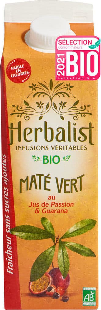 Herbalist Herbalist Bio Maté vert Passion Guarana packshot