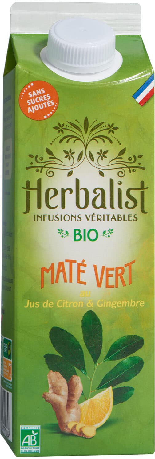 Herbalist Maté Vert au Jus de Citron & Gingembre packshot