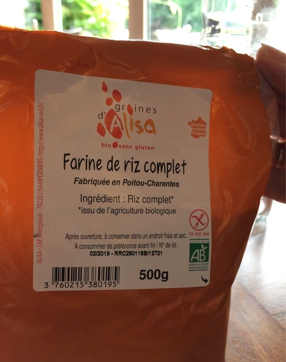 Graines d'Alisa Farine De Riz Complet packshot