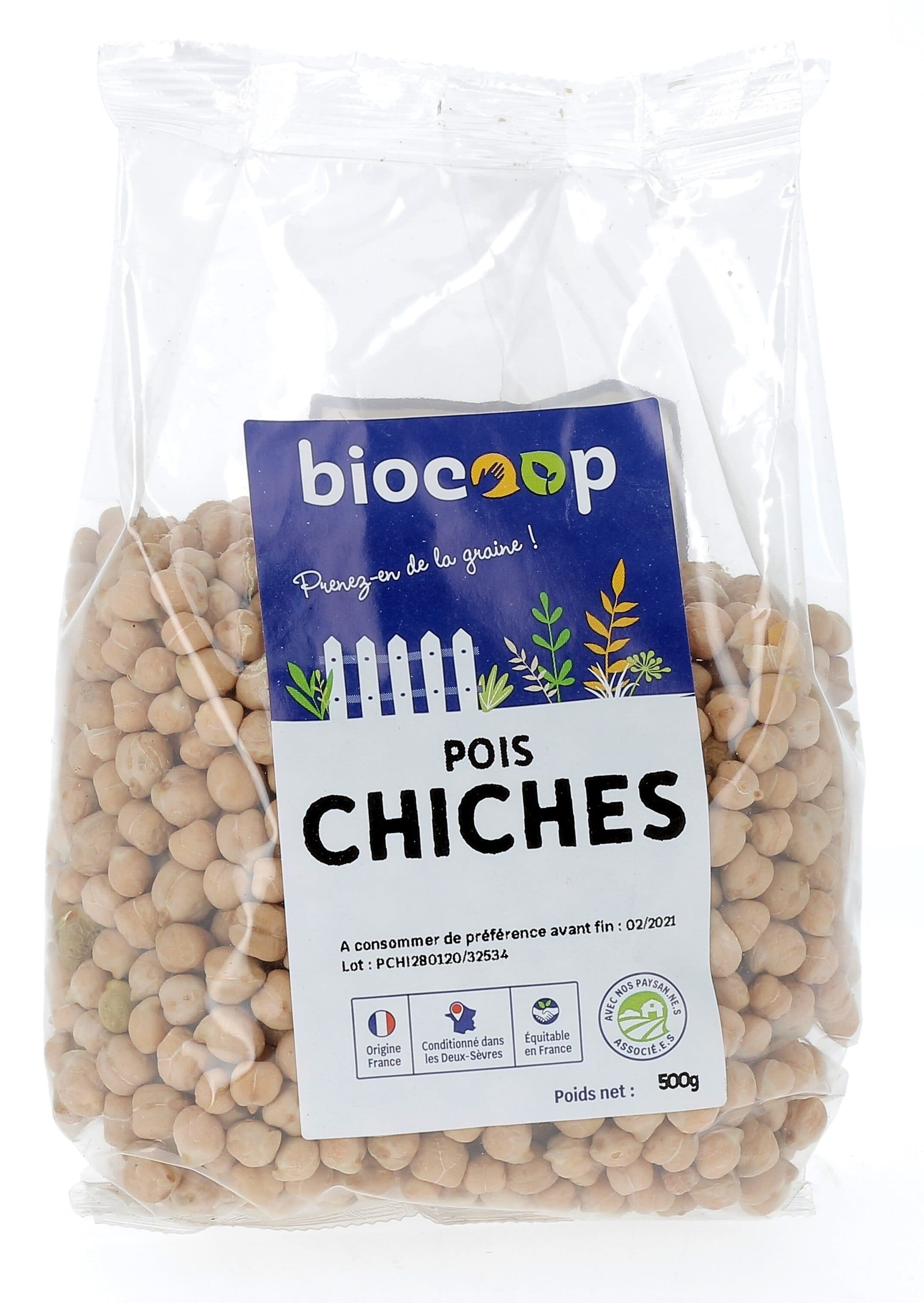 Biocoop Pois chiches France packshot