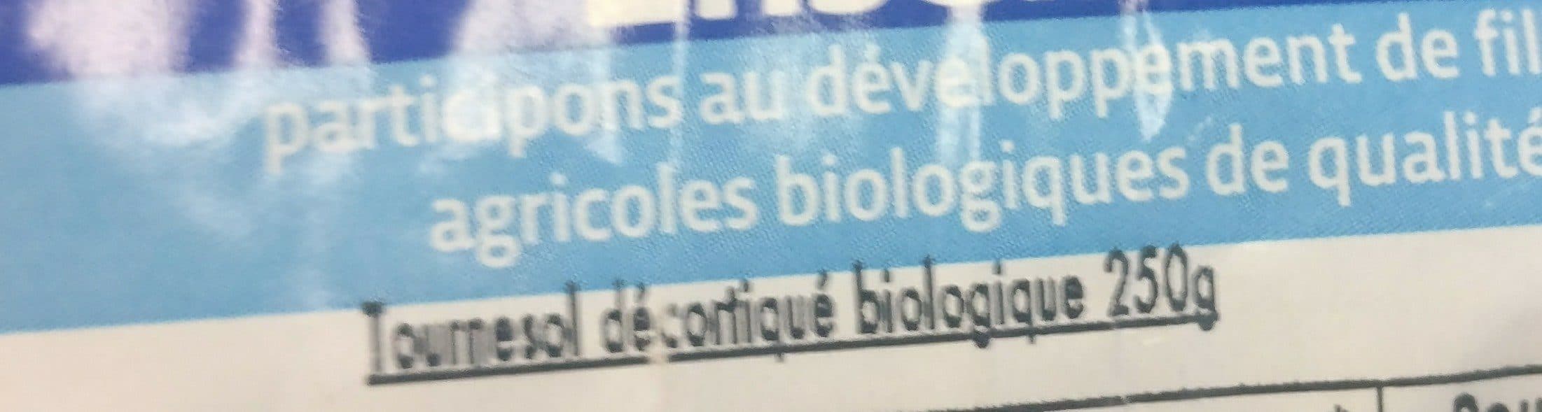 Biocoop Tournesol décortiqué France packshot