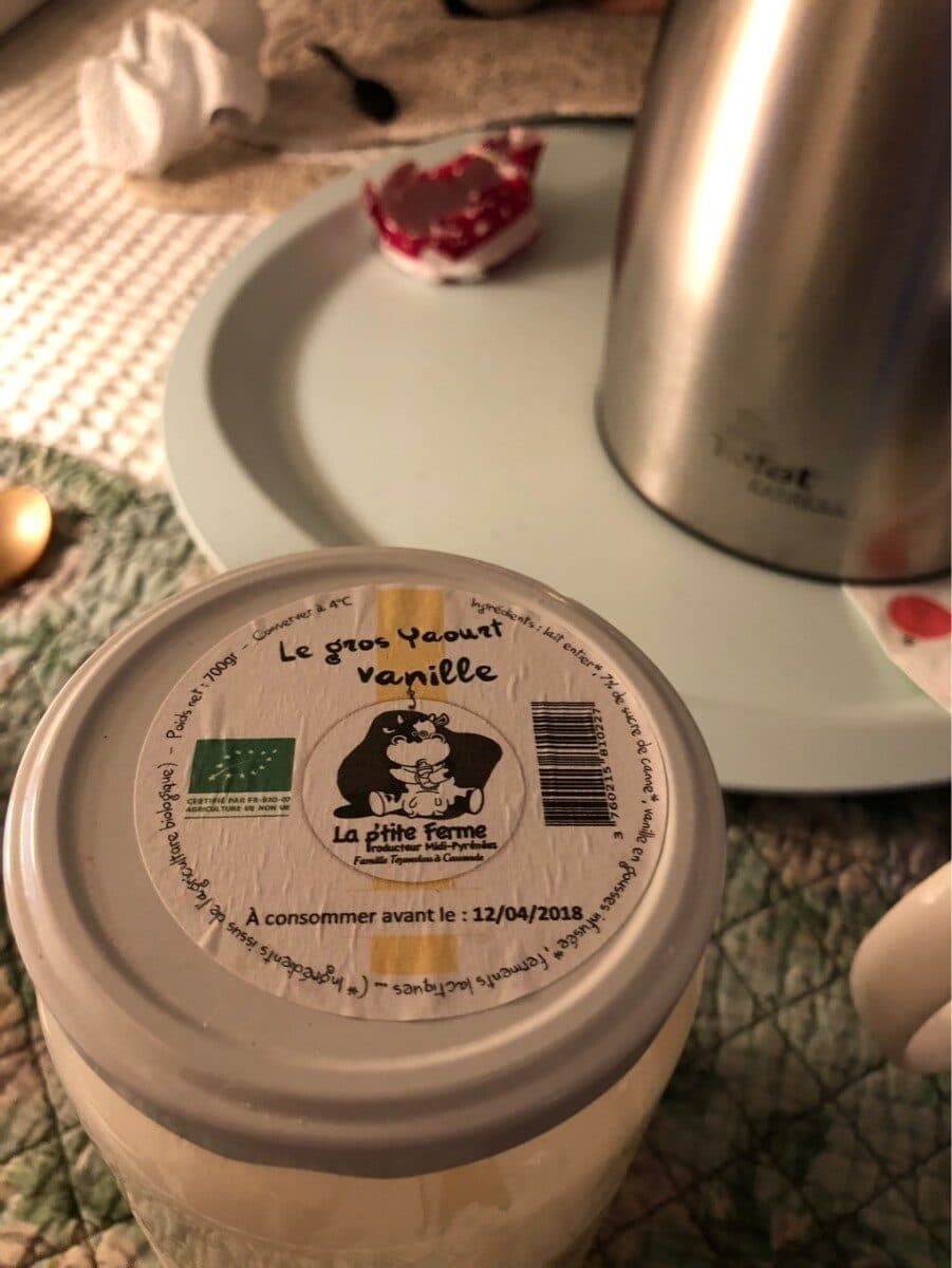 la p'tite ferme Le gros yaourt vanille packshot