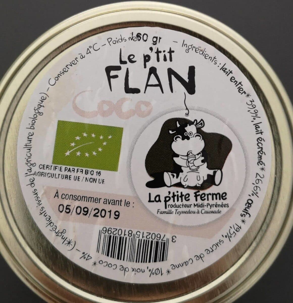 La p’tite Ferme Le p'tit Flan packshot