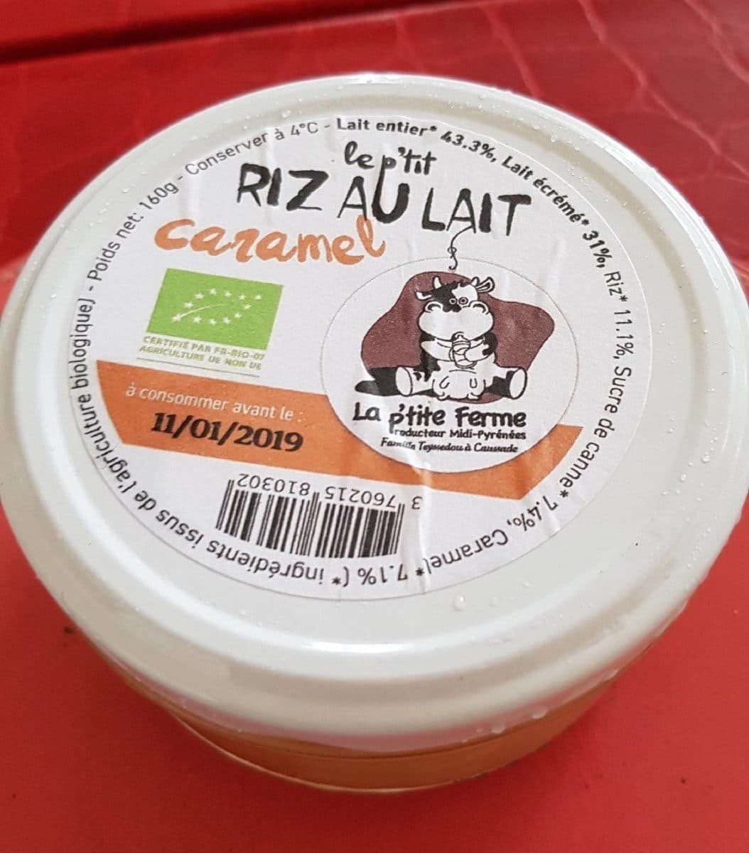 Tedragosa Le p'tit riz au lait caramel packshot