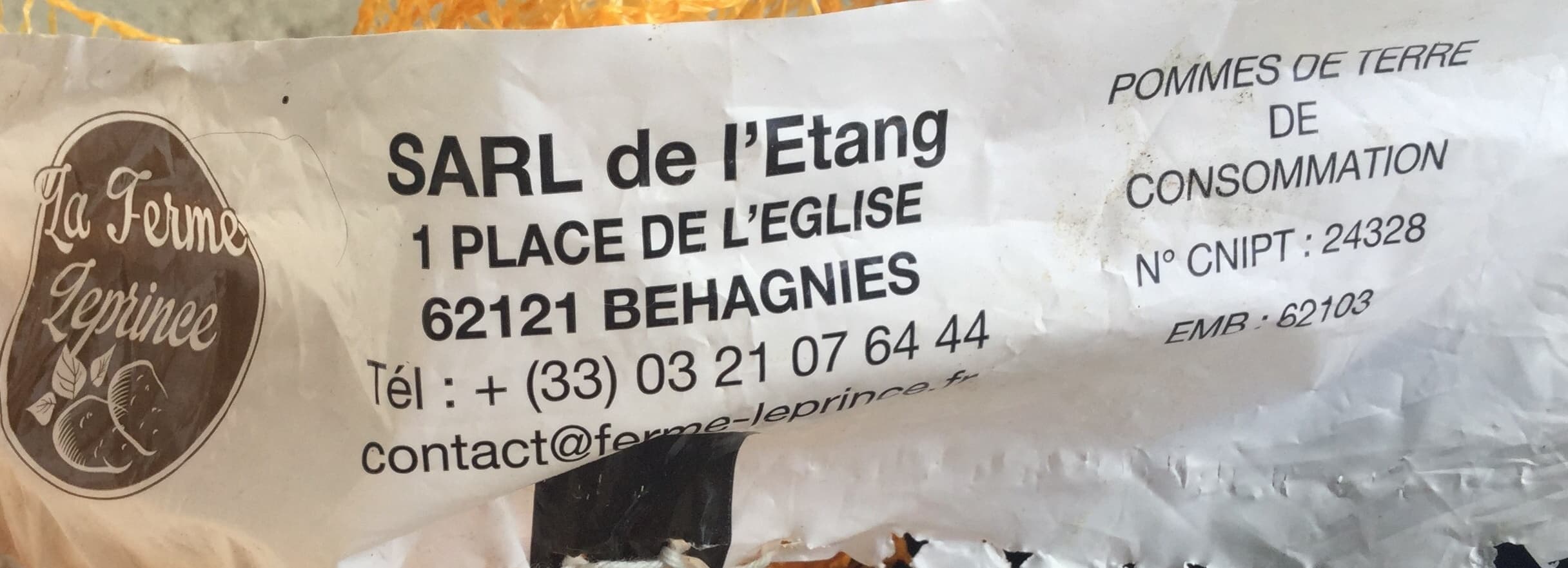 La Ferme Leprince Pommes de terre de consommation packshot