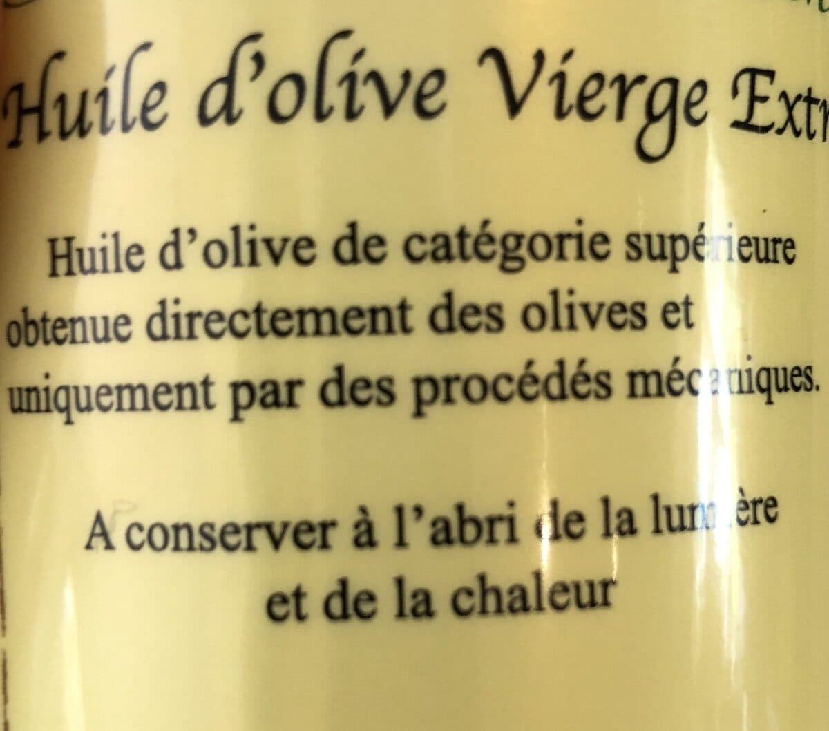 Open Food Facts Huile d'olive vierge extra packshot