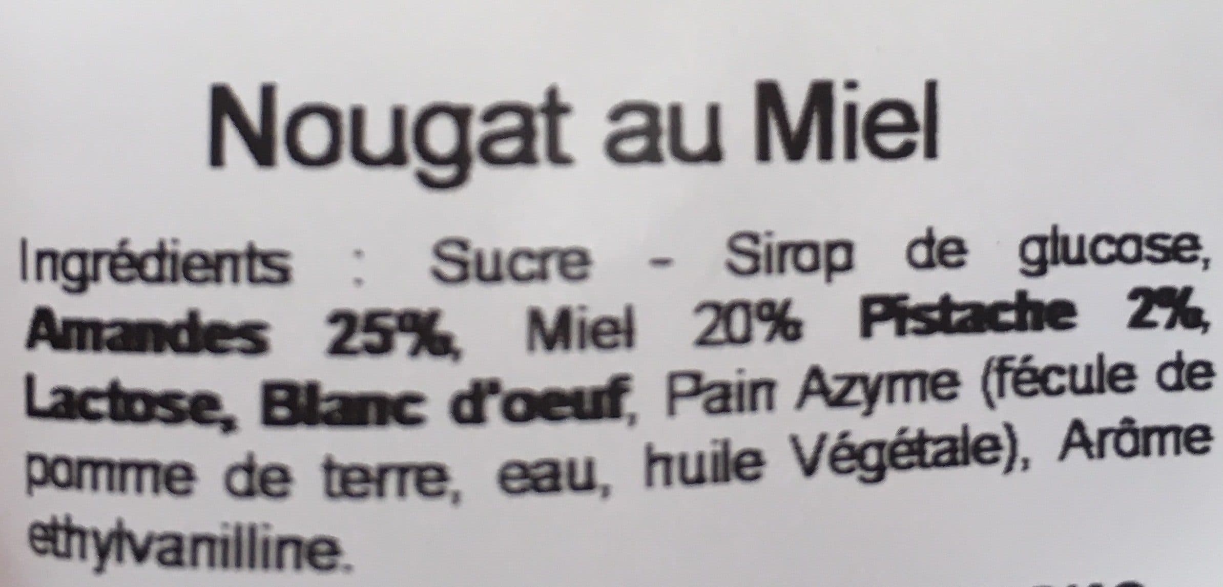 Open Food Facts Nougat au miel packshot