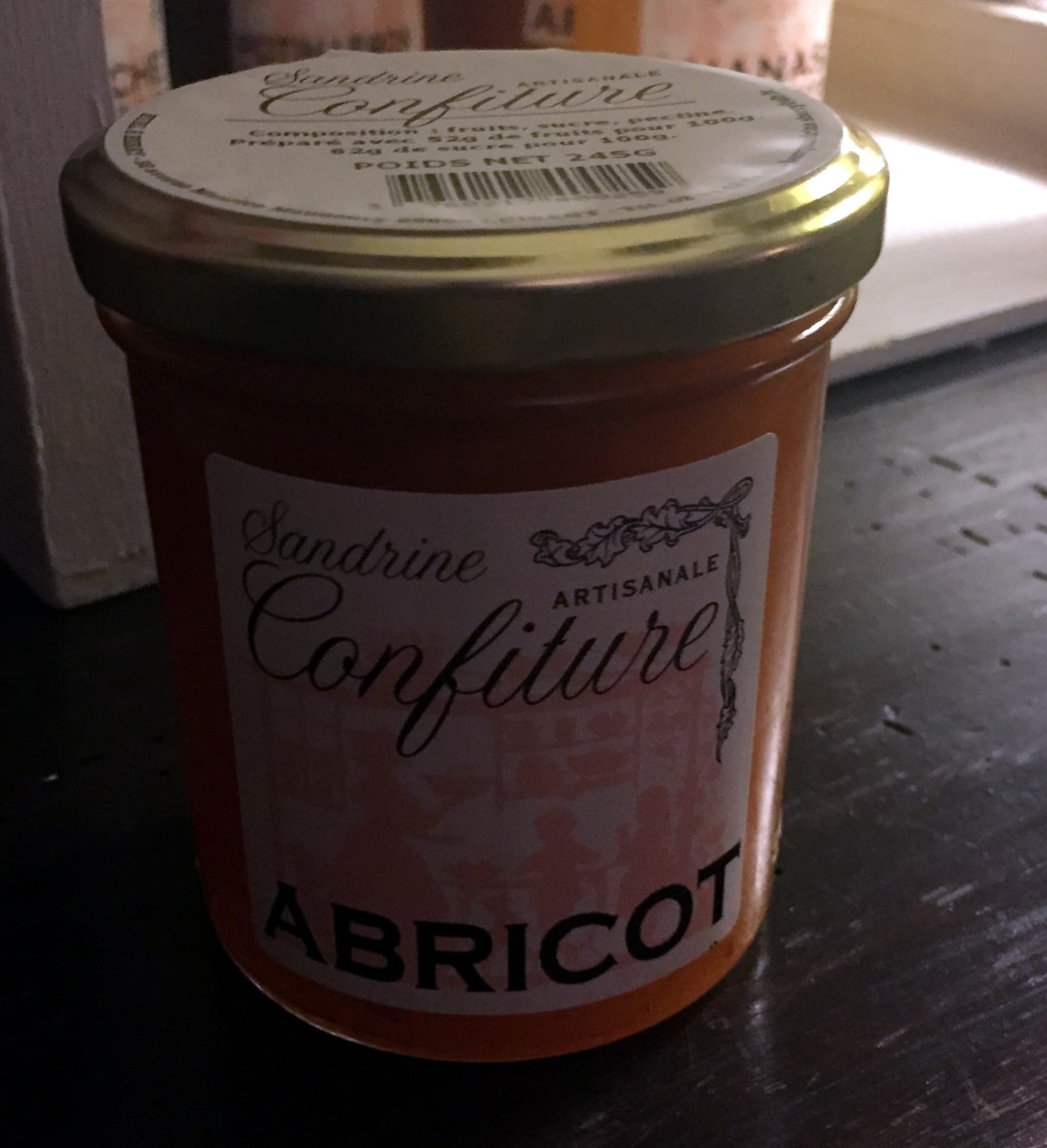 Sandrine Confiture Confiture artisanale abricot packshot