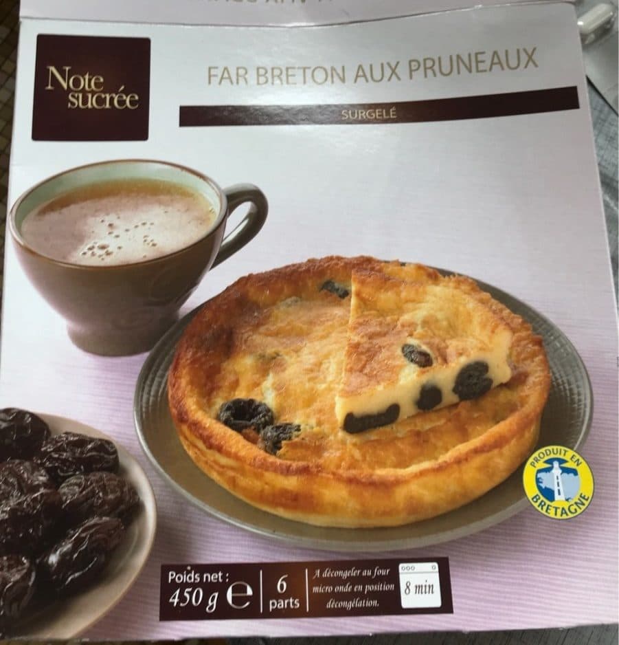 Note Sucrée Far Breton aux Pruneaux packshot