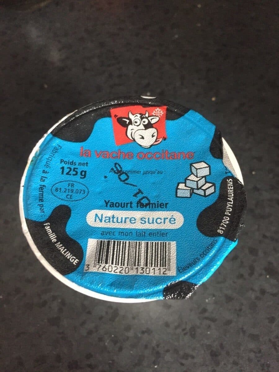 La Vache Occitane Yaourt fermier packshot