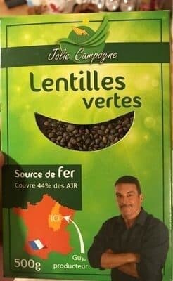 Jolie Campagne Lentilles vertes packshot