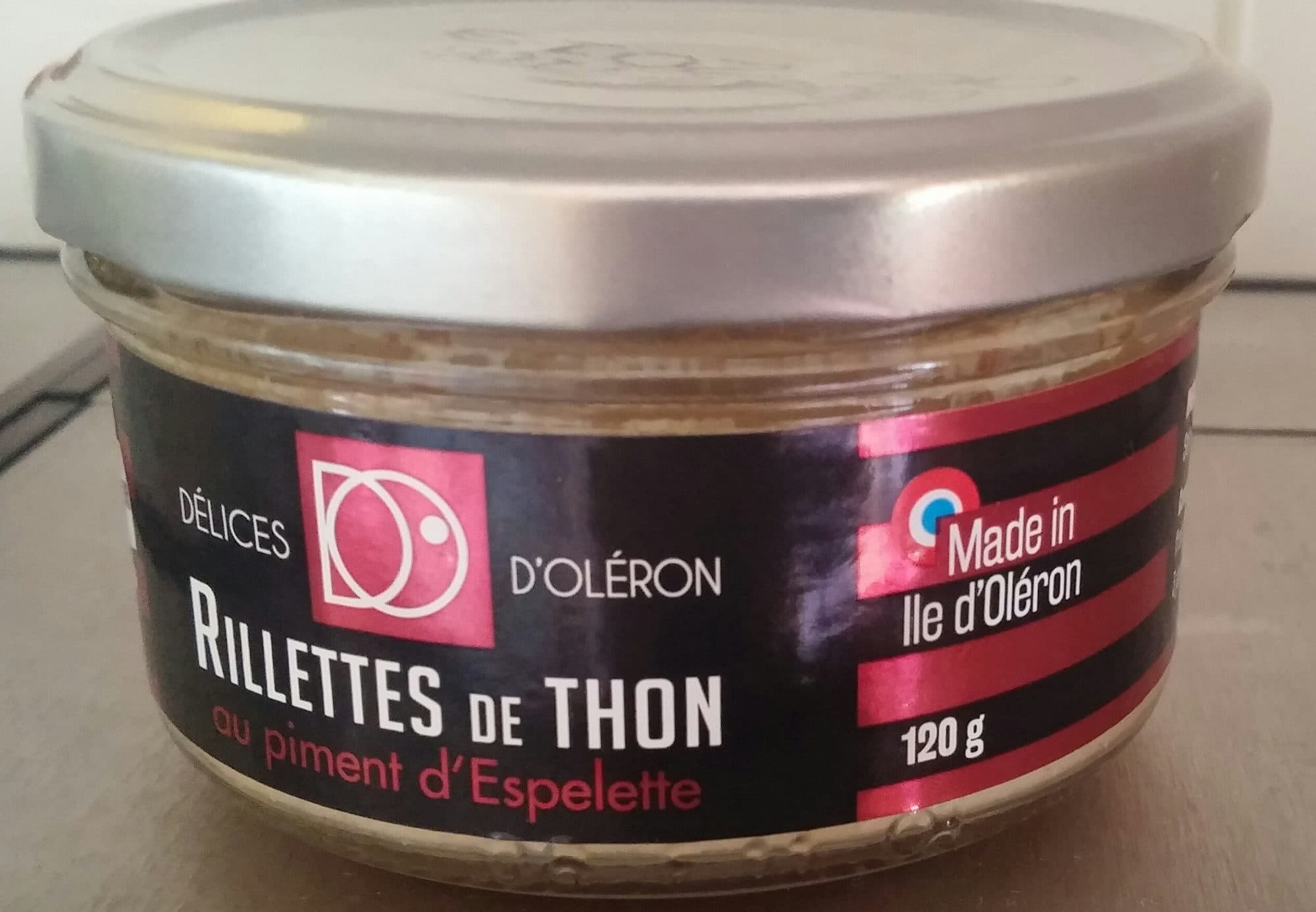 Délices d'Oléron Rillettes de thon packshot