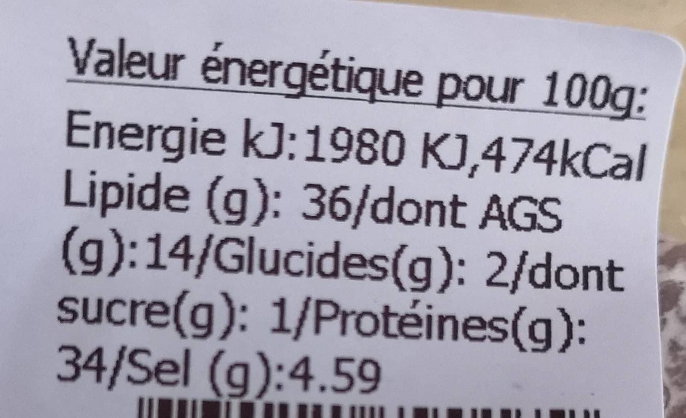 Open Food Facts Saucisson sec Fromage packshot