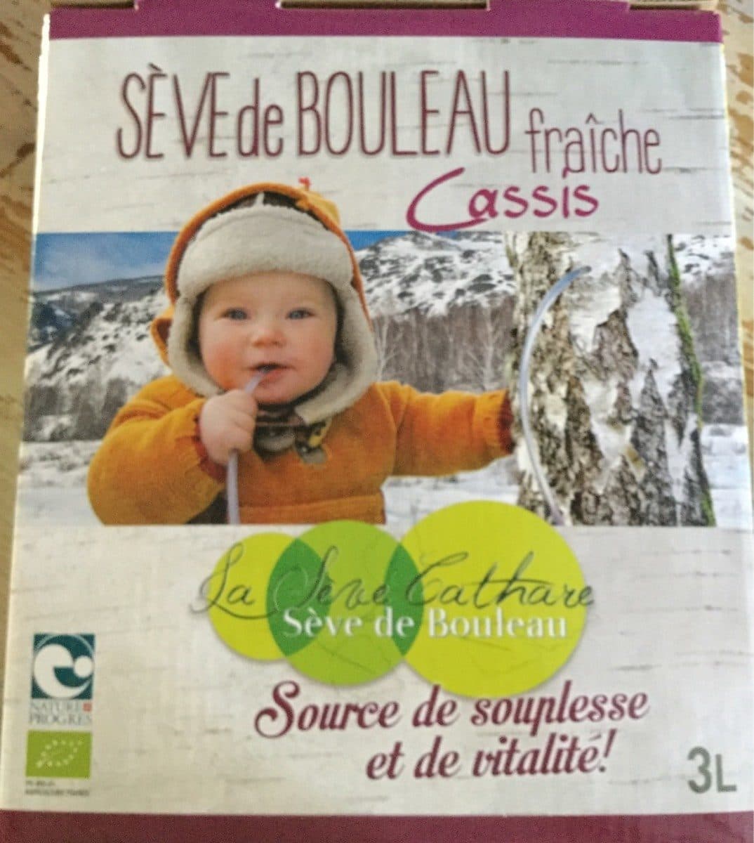 Open Food Facts Sève de bouleau cassis packshot