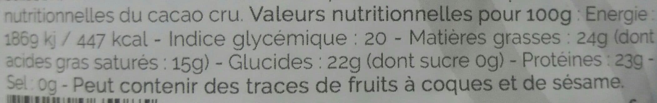 Rrraw poudre de poudre de cacao cru packshot
