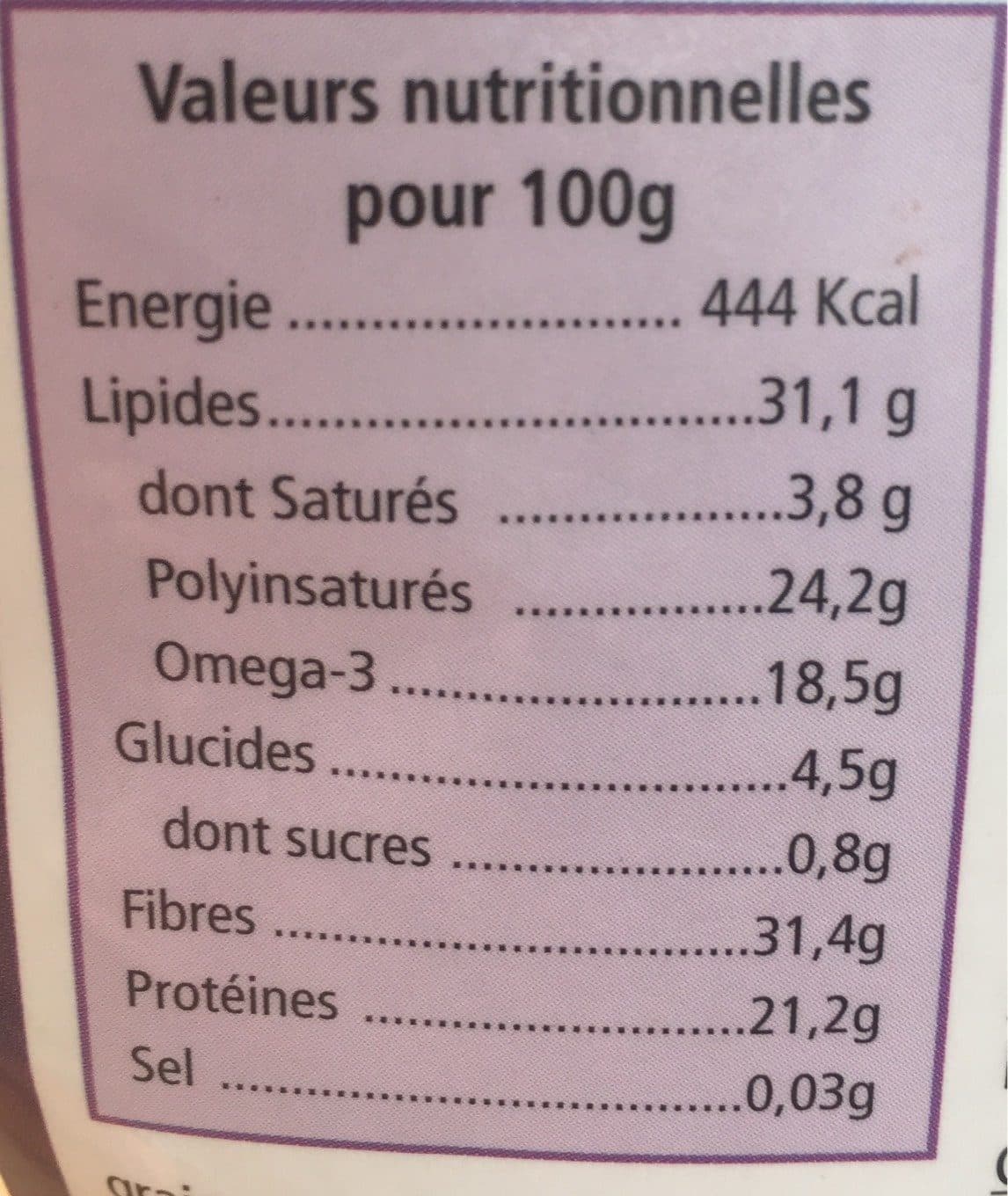 Force Ultra Nature Crubio Chia Graines (biologique) 250g packshot