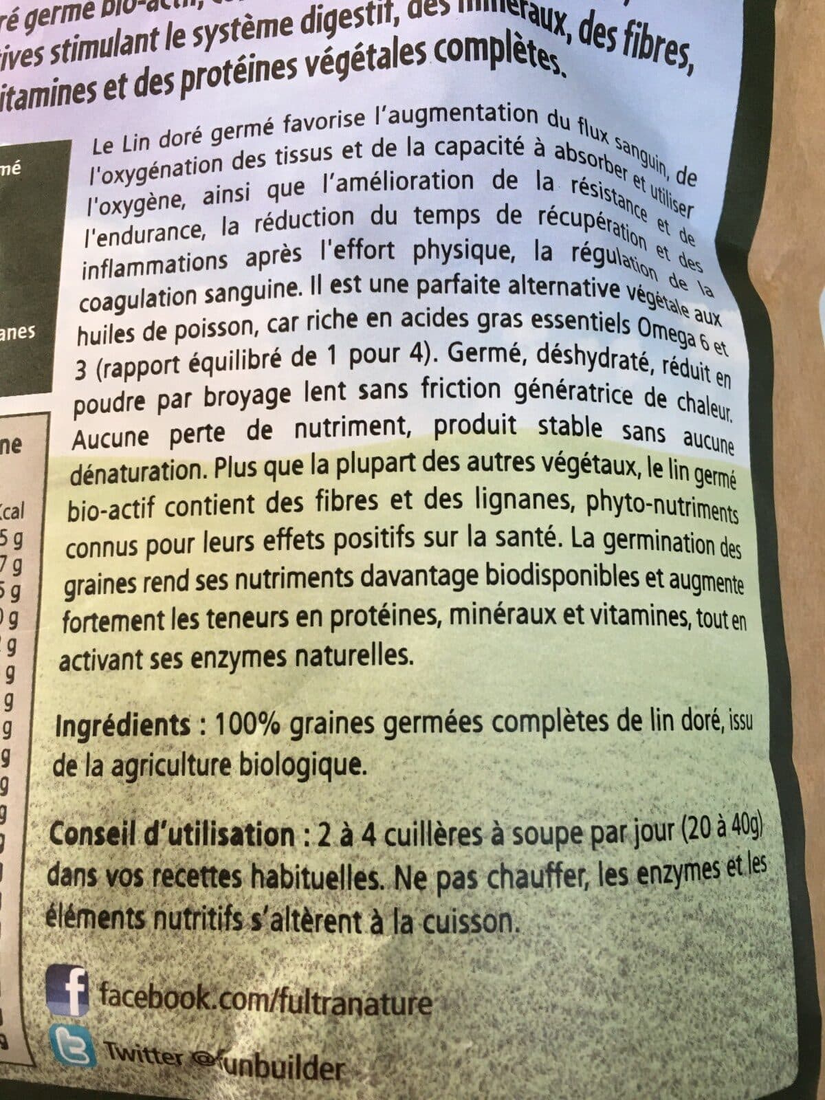 Open Food Facts Lin Germé Bio - 500 G - Biogermé packshot