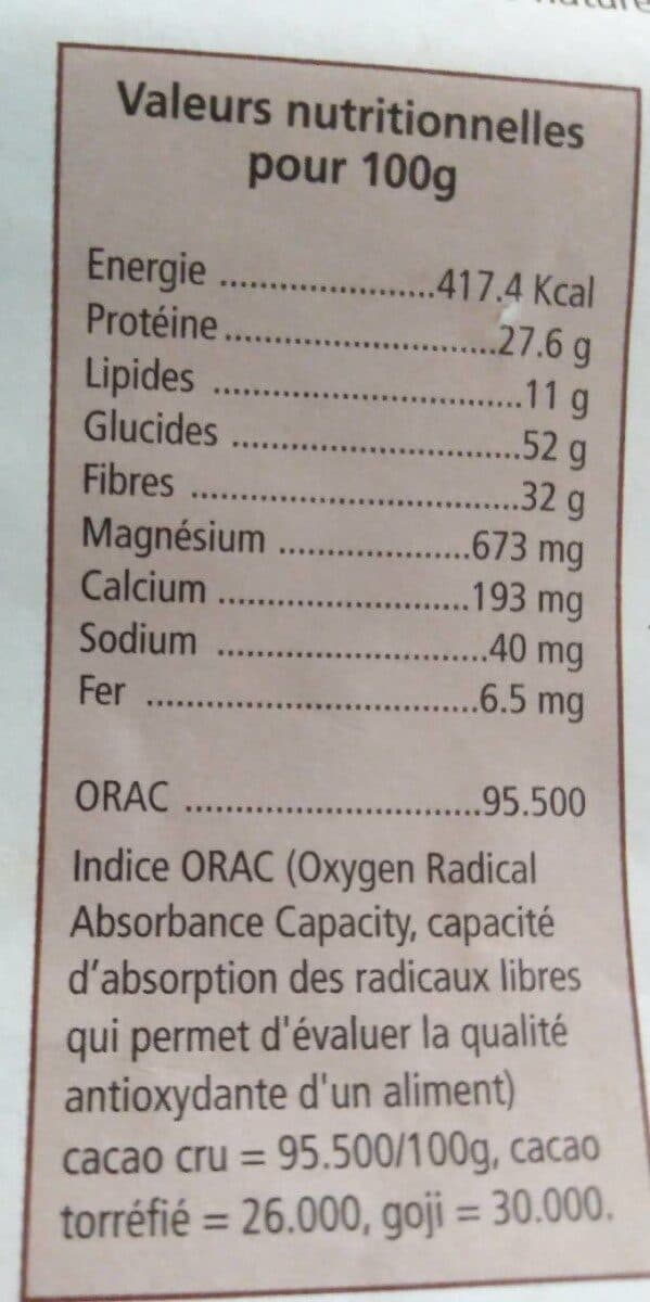 Open Food Facts Cacao cru en poudre packshot