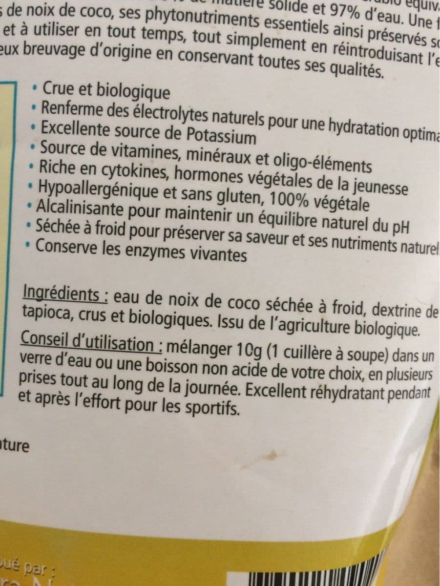 Crubio Eau de coco en poudre packshot