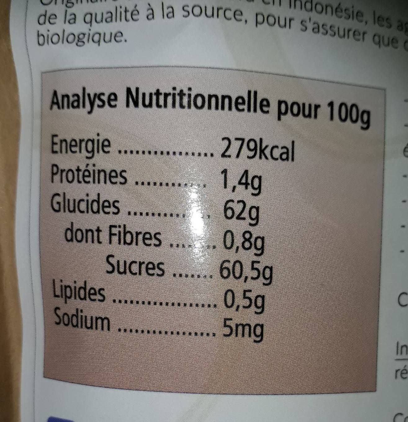 Mon Délicat Sucre de coco packshot