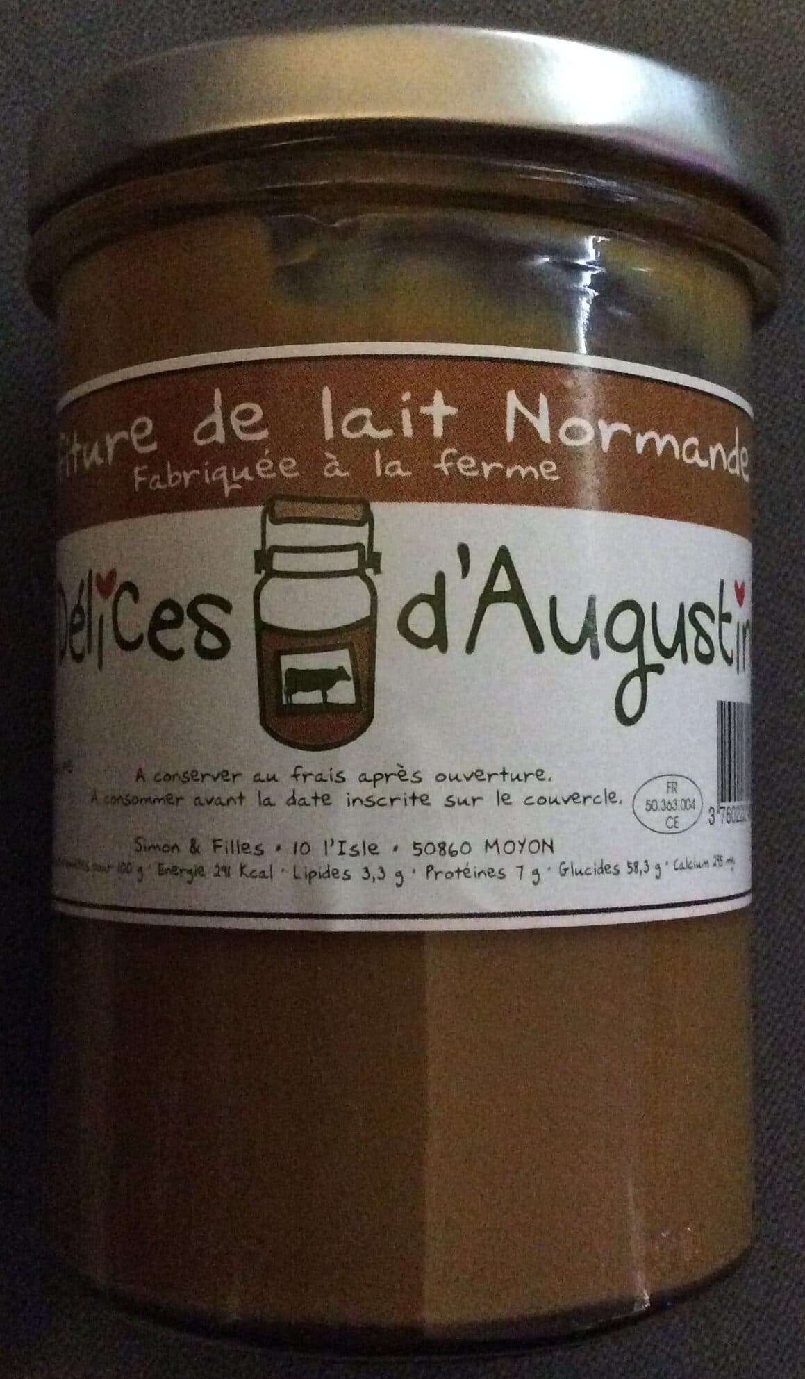 Les Délices d'Augustine Confiture de lait Les Délices d'Augustine packshot
